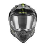 Kaciga NOX Enduro sa vizirom N312 TRACK žuto mat crna