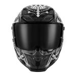 Kaciga NOX EXKLUZIV GOLIATH MAORI Full Face mat crno bela