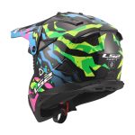Kaciga LS2 Cross MX708 FAST II GROTESK plavo rozo zelena