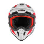 Kaciga NOX Cross N634 STORM crveno bela