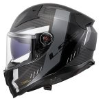 Kaciga LS2 Full Face FF811 VECTOR II CARBON GRID mat crno siva sa naočarima