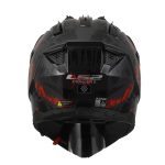 Kaciga LS2 Enduro MX702 PIONEER II CRAZY mat crno crvena