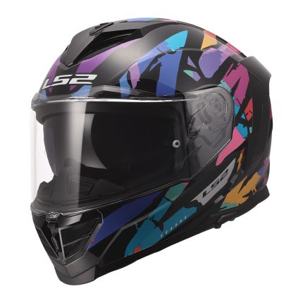 Kaciga LS2 Full Face FF818 STORM III KAOS crno ljubičasto plava