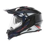 Kaciga NOX Enduro sa vizirom N312 TRACK crveno plava