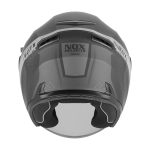 Kaciga NOX Jet N130 EKTO mat crno srebrna