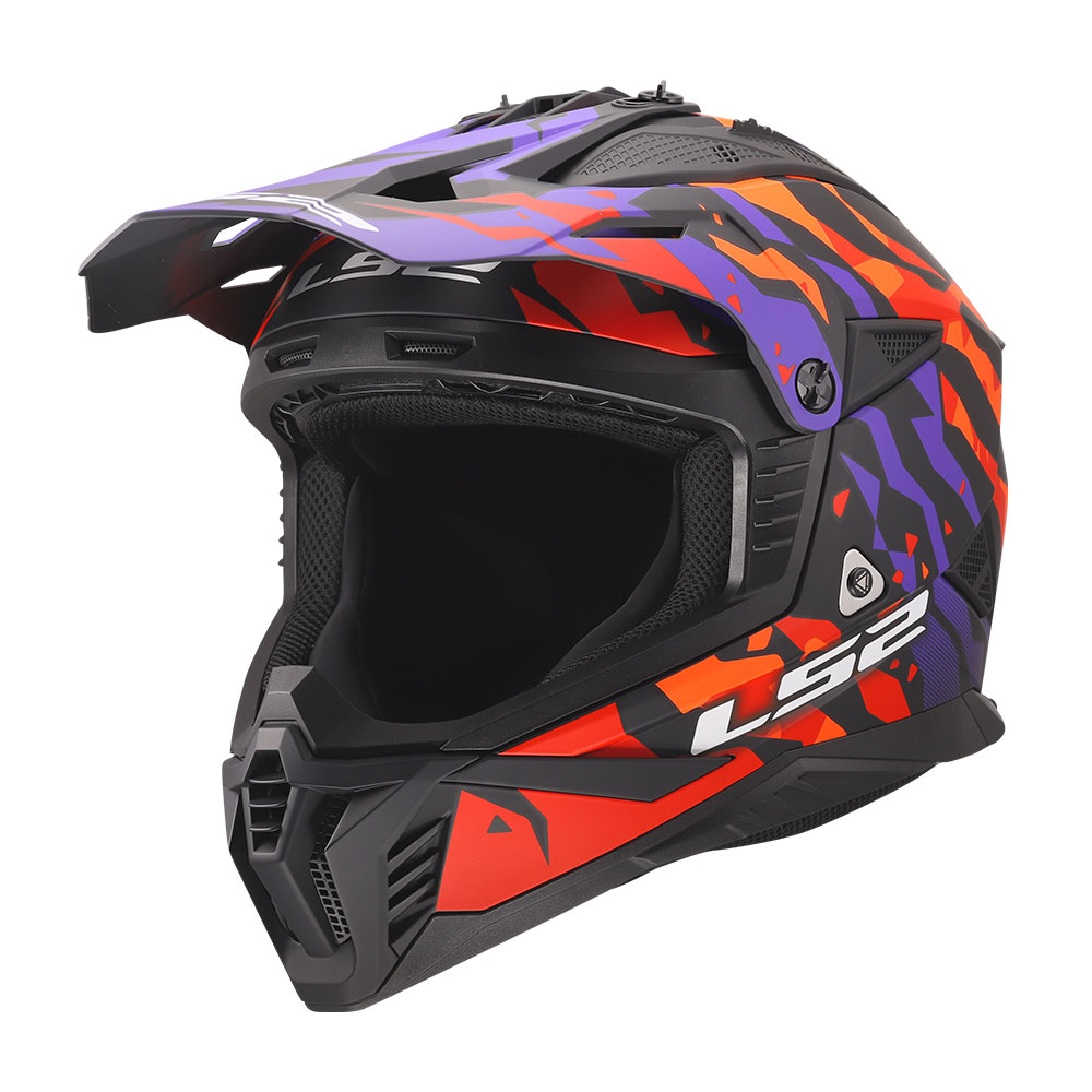 Kaciga LS2 Cross MX708 FAST II GROTESK ljubičasto narandžasta Kaciga LS2 Cross MX708 FAST II GROTESK ljubičasto narandžasta