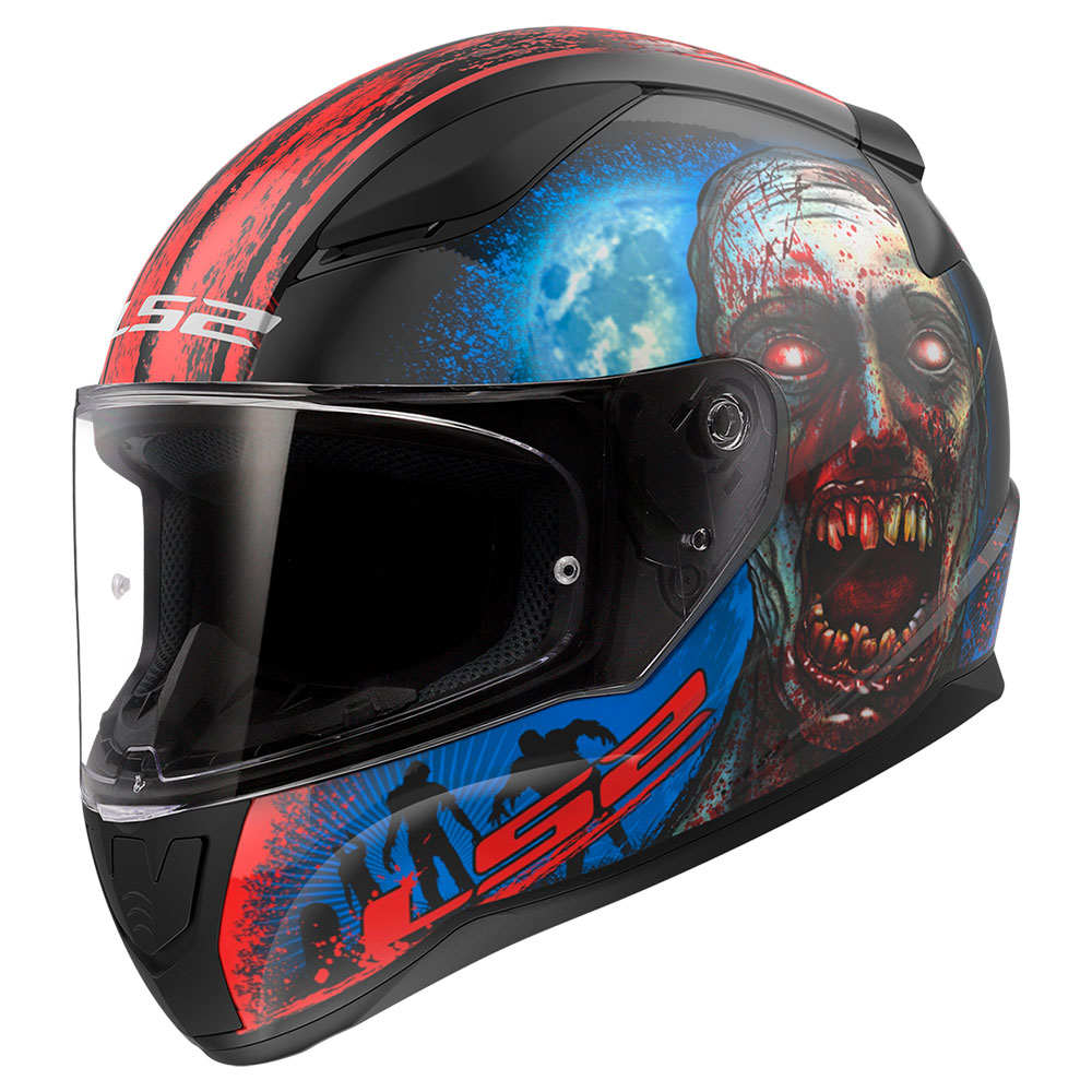 5c427c46-1345-49b4-b922-bd7605a0326d Kaciga LS2 Full Face FF353 RAPID II ZOMBIE crno crvena