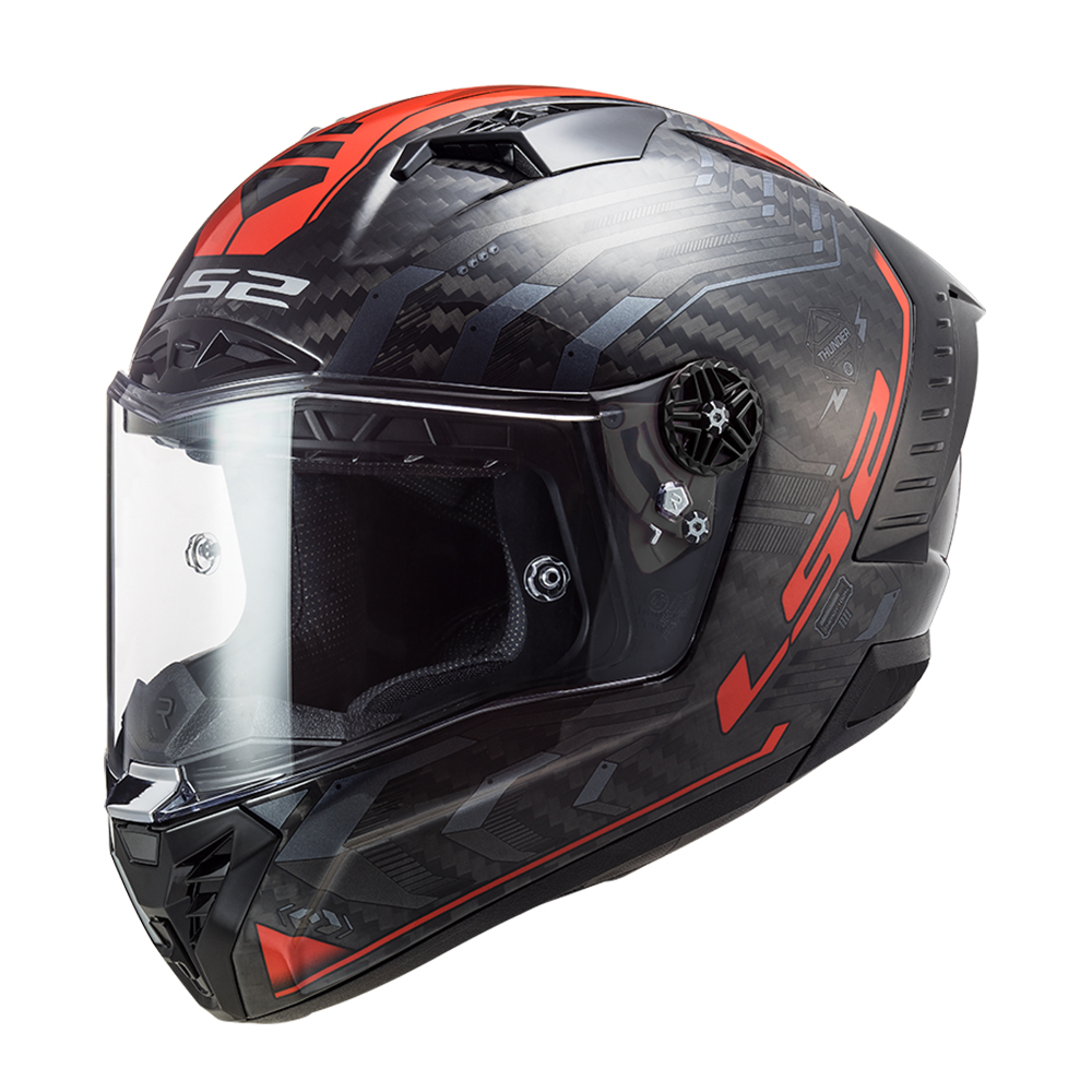 f396fb03-1a45-4dc4-bc94-e87033872134 Kaciga LS2 Full Face FF805 THUNDER CARBON SPUTNIK sivo crvena