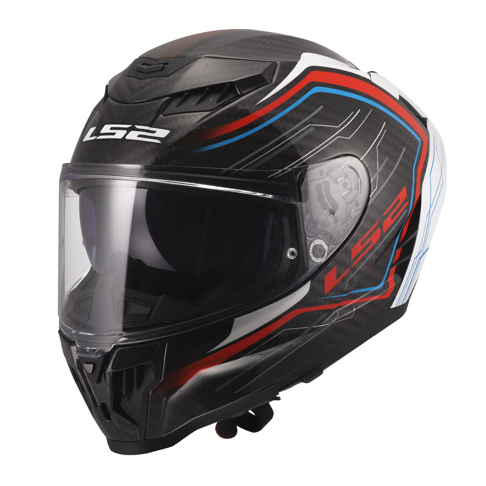 Kaciga LS2 Full Face FF807 DRAGON SUBIC belo plavo crvena Kaciga LS2 Full Face FF807 DRAGON SUBIC belo plavo crvena