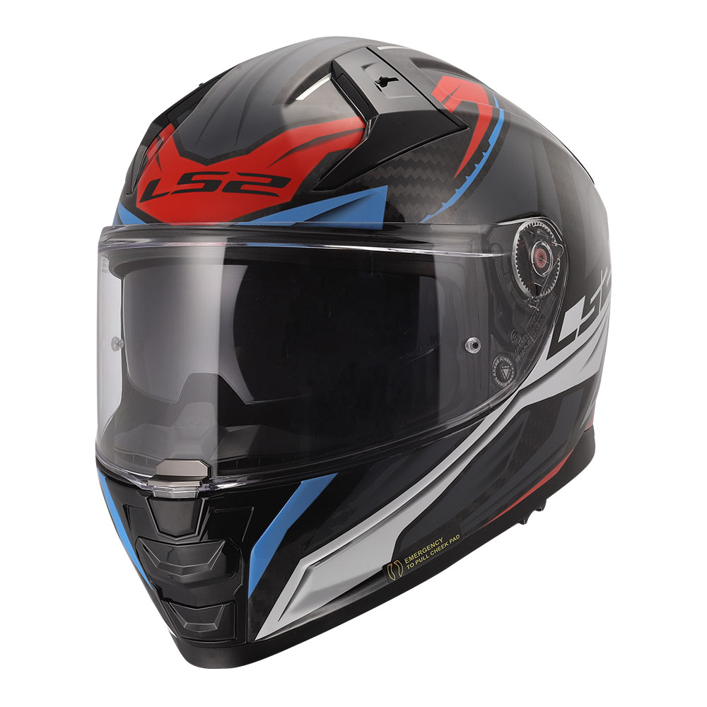 86489566-5213-4b9d-bd9f-9c0a24f99b1f Kaciga LS2 Full Face FF811 VECTOR II CARBON SAVAGE belo plavo crvena