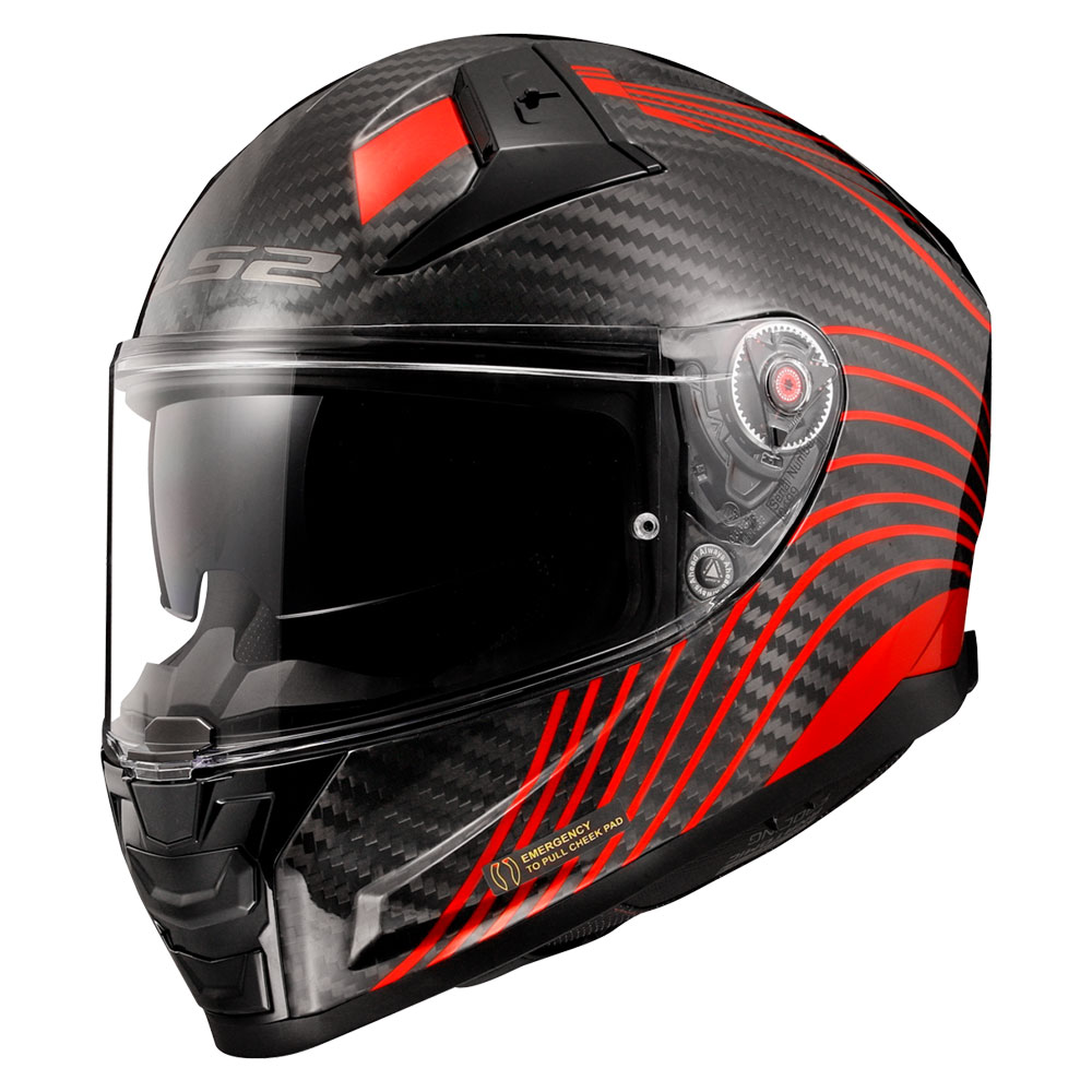 e50fe299-f01b-4010-9936-e36aee50b4b9 Kaciga LS2 Full Face FF811 VECTOR II FLUX CARBON crvena sa naočarima
