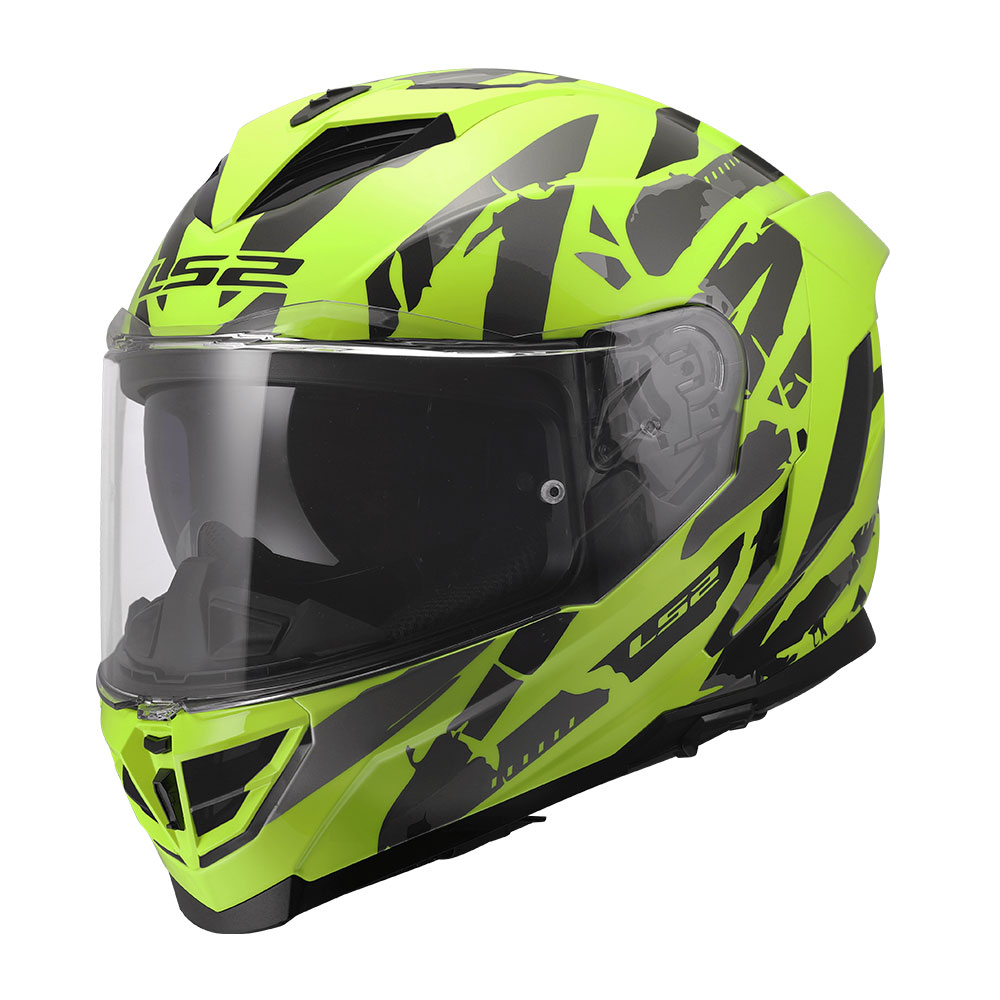Kaciga LS2 Full Face FF818 STORM III KAOS žuta Kaciga LS2 Full Face FF818 STORM III KAOS žuta