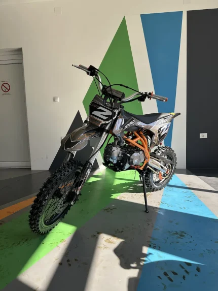 Dečiji benzinski kros motor Denago 125cc – Narandžasto crni