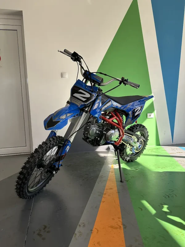 Dečiji benzinski kros motor Denago 125cc – Crveno plavi