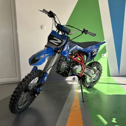 Dečiji benzinski kros motor Denago 125cc – Crveno plavi