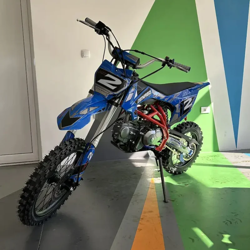 Dečiji benzinski kros motor Denago 125cc – Crveno plavi