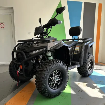 ATV Kvad benzinski Dobo Motors – Eksplorer 400cc – Tamno sivi sa narandžastim linijama
