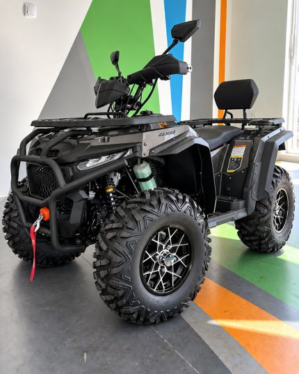 ATV Kvad benzinski Dobo Motors – Eksplorer 400cc – Tamno sivi sa narandžastim linijama