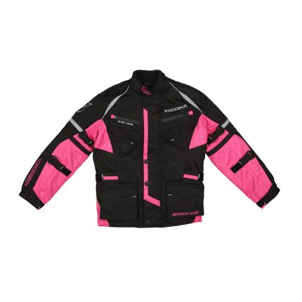 Jakna MODEKA TOUREX II  crno roza dečija