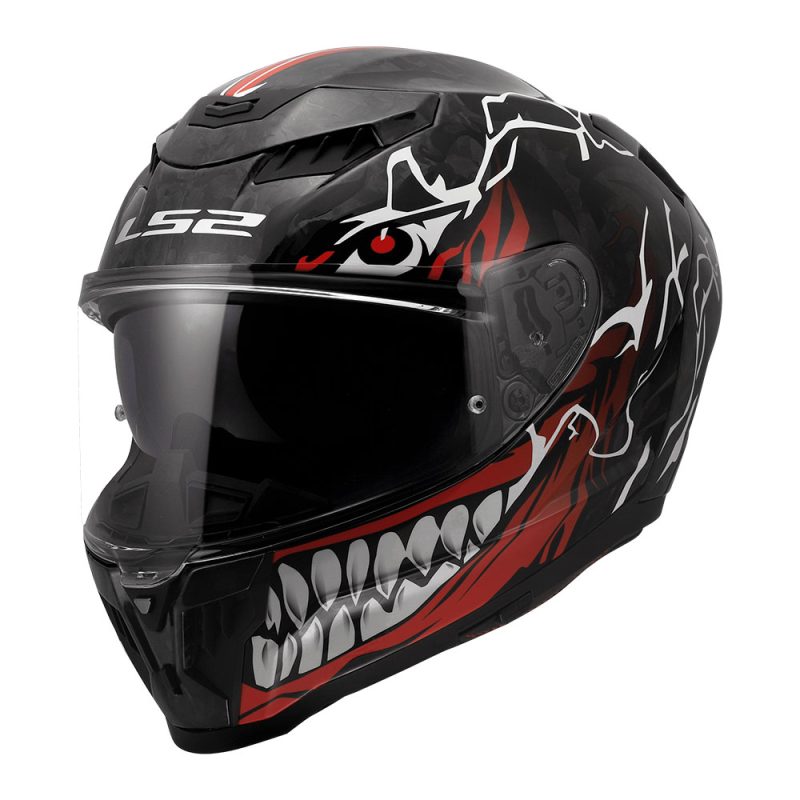 Kaciga LS2 Full Face FF807 DRAGON FC INCUBUS crno crvena