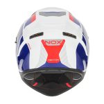Kaciga NOX Full Face sa naočarima N402 MENTOR belo plavo crvena