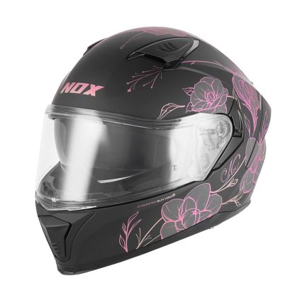 Kaciga NOX Full Face sa naočarima N402 SPRING roza mat